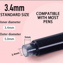 8Pcs/lot Universal 3.4mm Ink Sac Disposable Blue Black Fountain Pen Refills Red Cartridge School Off, 04 Dark Blue