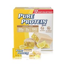 Pure Protein 퓨어 프로틴바 스낵 레몬 케이크 50g 12개입, 1개, 기본