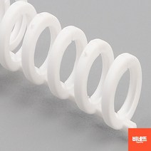 원형 공책링 루즈링 스프링 셀프제본 재료 책철 분홍 루즈리프 철링, 흰색