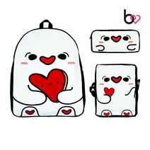 초등학교 입학선물 캐릭터 뚜니 레인보우 백팩 / 보조가방 / 필통 세트