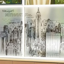 안개시트 칼라_뉴욕시티의 거리_C02_W120xH180cm