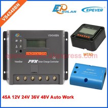캠핑카 카라반 24V 태양열 배터리 충 36V/48V 작업 EPEVER EPsolar PWM 시리즈 뷰스타 제품 45A VS4548BN W, 06 with MT50 and wifi