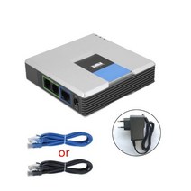 Dropship-VOIP 게이트웨이 2 포트 SIP V2 프로토콜 인터넷 전화 음성 어댑, 01 EU Plug, 01 EU Plug