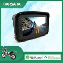 휴대용 모니터 모터 터치 스크린 오토바이 안드로이드 오토 CarPlay 디스플레이 휴대용 IPX7 방수 5", 한개옵션0