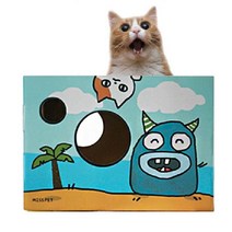 W706E1AL 캣몬스터 스크래쳐 고양이 하우스다냥 장난감 토이 수직 평판 키우는집쇼파 물, 1, 본상품선택