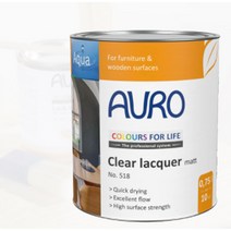 아우로 no.518 투명 무광 래커 바니쉬 375ml