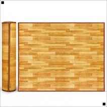 고밀도 보온단열 충격완화 선물 원룸매트180x200cm 거실매트180x200cm, 보온매트 고급우드 180x200cm