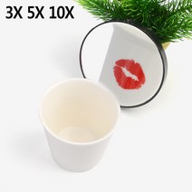 흡착식 정밀 화장 돋보기 확대 미러 거울, 배율, 3X
