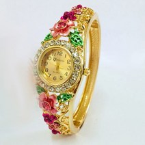 여성 꽃 플라워 화려한 패션 시계 선물