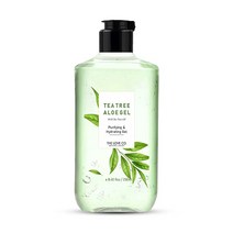 THE LOVE CO. Tea Tree 오일 주입 알로에 베라 젤 - 얼굴 피부 및 모발용 알로에 베라 젤 - 일광 화상 완화 및 여드름을 위한 순수 알로에 젤 - 끈적이지 않는