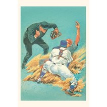 (영문도서) Vintage Journal Out at Home Plate Paperback, Found Image Press
