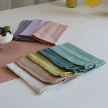 [윤자매네] 무지 패브릭 테이블 냅킨 키친크로스(8color), 라이트그린, 1개