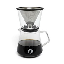 두드림마켓/ 바리스타 스텐필터 유리 핸드드립세트 600ml-BDG1, 상세내용표시