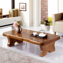 [마루엔개비] 노송 통원목 좌식테이블 100사이즈 좌탁, 없음