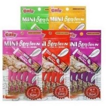 더캣츠 미니 베로베로 고양이간식 5종 x 5p, 연어. 새우. 가리비. 닭고기. 참치, 30세트
