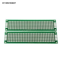 산업용 PCB 프로토 타입 보드 회로 Protoboard 범용 스트립 타이핑 Veroboard 2X8 cm 20x80mm 양면, 한개옵션0