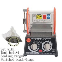 자석 보석 바렐기 바렐 연마 광택기 기계 kt6808 110v-220v 양방향 회전 연삭 5 속도 회전식 기 광택 버킷 장비 도구, 220v 세트