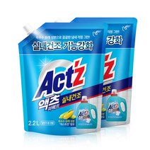 액츠 퍼펙트 실내건조 2.2L(일반드럼겸용) 액체세제, 2개, 2.2L