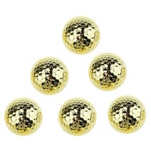 황금골프공 Crestgolf 6 pcs 두 레이어 연습 훈련 두 조각 선물로, 노란색