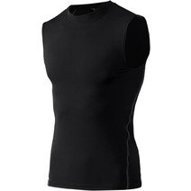 남성용 사이클링 컴프레션 THREEGUN 민소매 압축 남성 탱크탑 근육 트레이닝 가압 이너 트레이닝웨어 체육