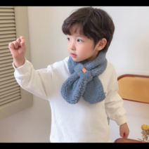 유아 아기 키즈 3세 4세 5세 6세 아동 단색 목도리 목플러
