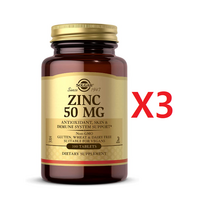 솔가 아연 50mg ( 글루콘산 아연 ) 100정 Non GMO X 3개 묶음