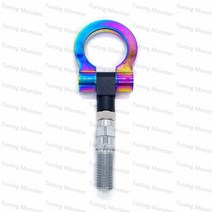 자동차 견인 고리 스트랩 차량 튜닝 몬스터 빌렛 알루미늄 프론트 리어 jdm 일본 자동 트레일러 후크 키트 혼다 도요타, 네오 크롬
