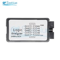 오실로스코프 미니 휴대용 USB 로직 분석기 24M 8CH 마이크로 컨트롤러 ARM FPGA 디버그 데이터 업로드 측정 도구 113194