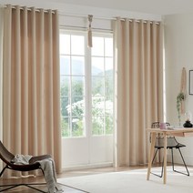 [뷰하우스] 비츠 3중직 사계절 원톤 암막커튼 커튼봉세트 대형