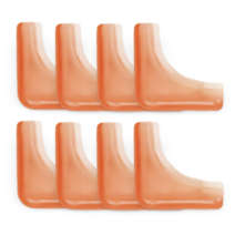 [아이손] 소프트 반투명 코너 모서리가드 안전 쿠션 모서리보호대 충격흡수 모서리캡, 반투명 레드 X 8개