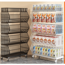 스낵바 회사 비품 간식 진열대 편의점 매장 매대, 4단 검정 60 길이 45 너비 110 높음