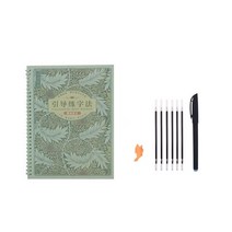 글씨교정 캘리그라피 영어필기체연습 재사용 가능한 홈 알파벳 말 편지 연습 3d 카피북 도서 일주 신체 영어 연습 예술적 세례반 서예 서적, 펜으로