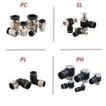 에어 톱 직소 블랙 에어 호스 피팅 1/8 4mm/6mm/8mm/10mm PC 튜브 커넥터 공압 퀵 커플 링 파이프, [07] PX, [02] 4-01 (4mm-1l8)