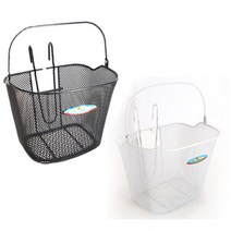 (바이크7) 자전거 걸이식 바구니 - 블랙 실버, 1개, 실버 (소형)