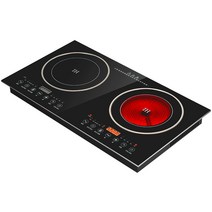 식당 업소용 인덕션 전기 레인지 2구 더블헤드 휴대용, 상세이페이지 참고, 더블 버너 전기 인덕션