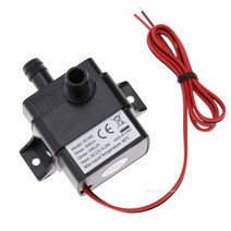 소형수중펌프 12 V 4.8W 240L / H 방수 미니 워터 펌프 전원 브러시리스 DC 마이크로 멤브레인 잠수정 분수 수족관, [01] 12V, [01] Black