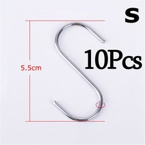 계단 난간 스틸 안전바 난간대 10Pcs 스테인리스 S 모양 걸이 부엌 목욕탕 의류 다기능, [01] 10Pcs Small