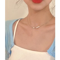 에이빈[당일/기획] 써지컬 티어 드랍 진주 목걸이