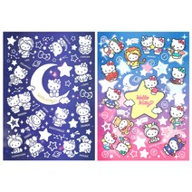 헬로키티 빅야광스티커 1개 랜덤 꾸미기 아기방 천장야광스티커 데코 인테리어스티커