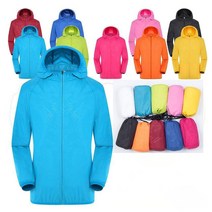 캠핑쇼우 남녀공용 컬러윈드자켓(압축파우치제공)