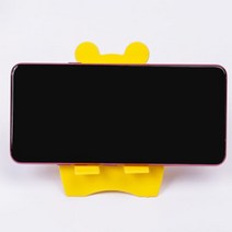 Rich Fun 곰돌이모양 스마트폰거치대 플라스틱 휴대폰받침대 컬러랜덤