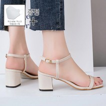 [사은품 증정] 여성 구두 에나멜 스트랩 샌들 sn024