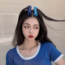 웨이브 뿌리 볼륨 집게 핀 2color 6개, 네이비3P+네이비3P