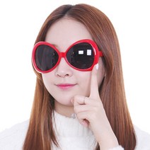 잠자리 안경 레드 파티 소품 생일 용품 코믹, 단품