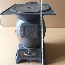 미니 거꾸로 타는 화목 펠렛 펠릿 주철 난로 연소기 캠핑용 가정용 땔깜, 큰 사이즈