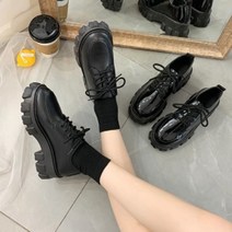 여성로퍼 에나멜 통굽워커 마틴화 옥스포트 웰트화 LK-Y55로퍼 통굽로퍼 여성구두 구두 여성로퍼