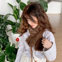 모조 토끼털스카프추동털털스카프학생털털목둘레겨울여자세트방한야외
