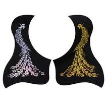 2pcs 40/41 인치 어쿠스틱 기타 픽가드 안티 스크래치 플레이트 픽 가드 스티커 포크 액세서리 음악 도구, [02] Phoenix