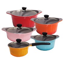 알루아트 세라믹 주물냄비, 5종세트