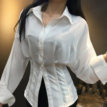 [칼리제이] 핀턱 허리 라인 오피스 셔츠 블라우스 (5091233)